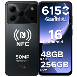 DOOGEE Note 56 Plus AI Android 16 Smartphone Ohne Vertrag, 48GB+256GB/2TB TF, Handy ohne vertrag 50MP AI Kamera, T7225 Octa Core 6150mAh Akku Handy, 6.56" HD+ 90Hz, Widevine L1/NFC/Face/Fingerabdruck Schwarz(Note 56 Plus) Angebot bei HelloDeals