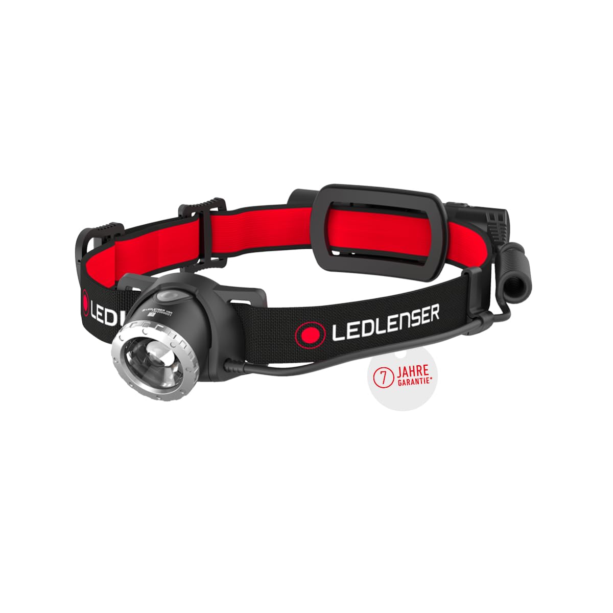 Ledlenser H8R Stirnlampe LED, aufladbar mit Lithium 18650 Akku, 600 Lumen, fokussierbar, bis zu 120h Laufzeit, rotes Rücklicht, schwenkbar, USB Ladekabel, Headlamp Angebot bei HelloDeals