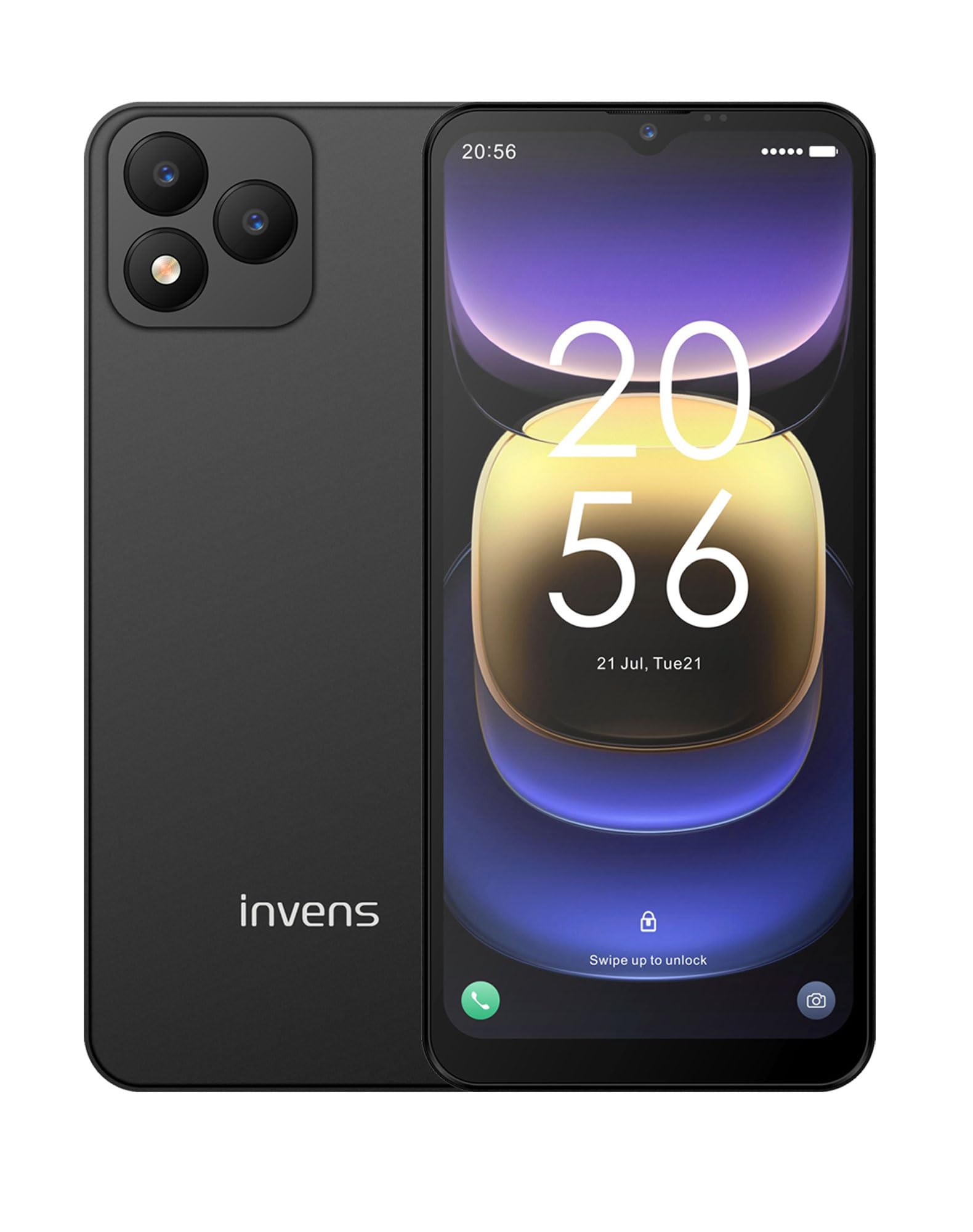 invens Note TK01 Smartphone ohne Vertrag, Dual-SIM 4G Android Günstig Handy, 6,52" HD+ Display, 4250mAh Akku, Octa Core, Gesichtserkennung, 4+32GB, 16MP+5MP Kamera, OTG, Schwarz Griff schwarz Angebot bei HelloDeals
