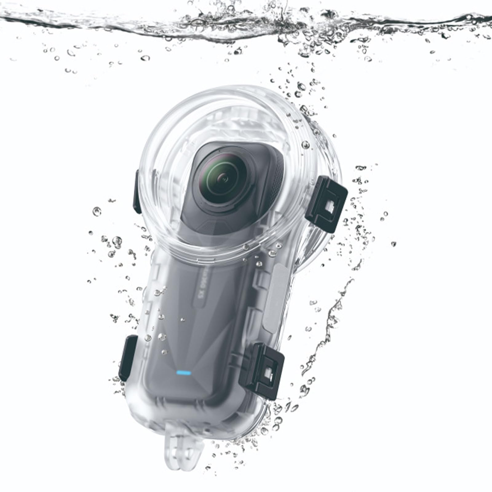 Wasserdichtes Gehäuse für Insta360 X5, 60M Unsichtbar Tauchgehäuse Unterwassergehäuse Invisible Dive Case Schutzgehäuse Zubehör für Insta360 X5 Angebot bei HelloDeals