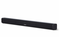 SHARP HT-SB110 90W Bluetooth-Soundbar – Schlanker & leistungsstarker Heimlautsprecher, kabelloses Musik-Streaming, TV-Klangverbesserung, tiefer Bass, wandmontierbar, optische & AUX-Verbindung 90W 2.0 Soundbar Angebot bei HelloDeals