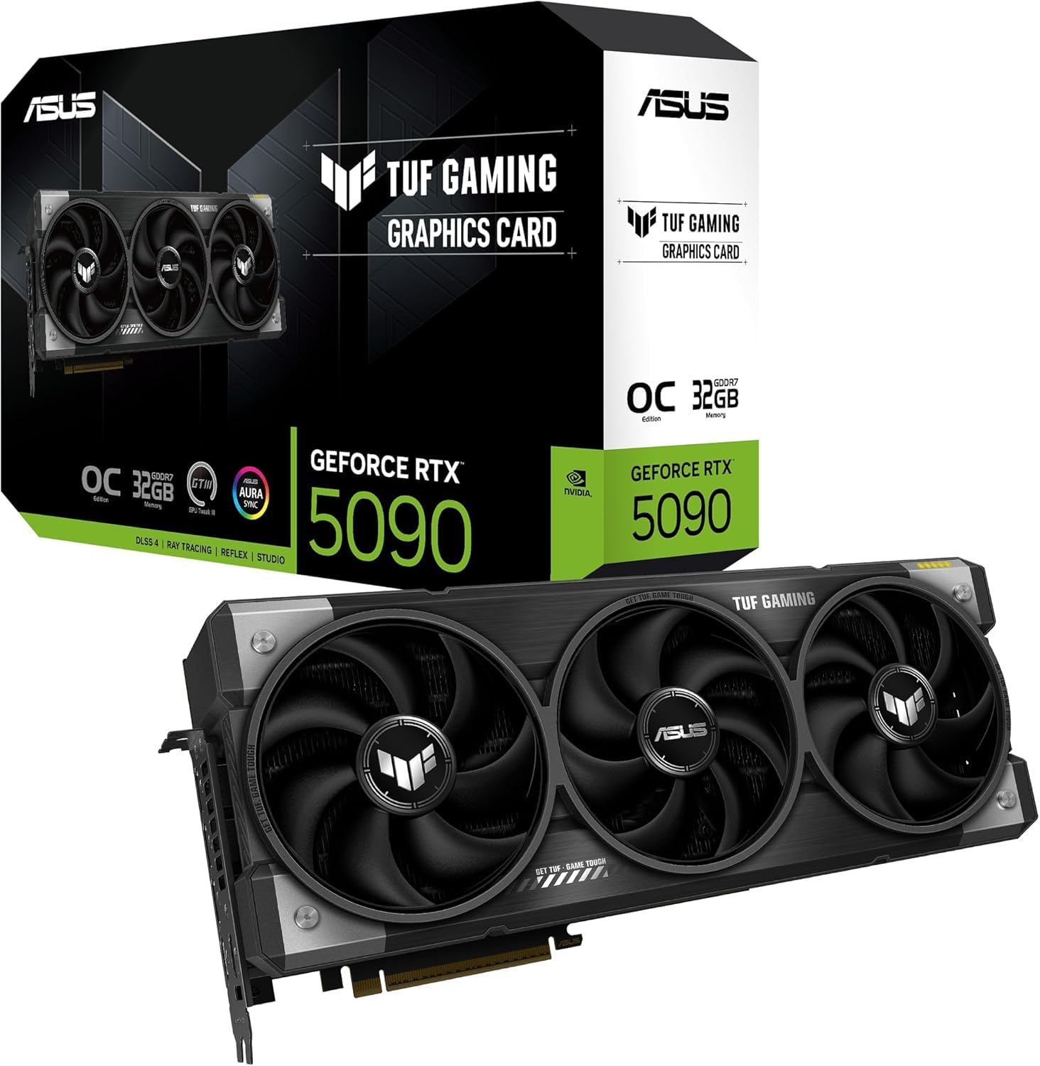 ASUS TUF Gaming GeForce RTX 5090 OC Edition 32GB GDDR7 Gaming Grafikkarte (Nvidia GeForce RTX5090, 3,6 Slot Design, PCIe 5.0, 2X HDMI 2.1b, 3X DisplayPort 2.1a, TUF-RTX5090-O32G-GAMING) OC Edition TUF RTX 5090 Angebot bei HelloDeals