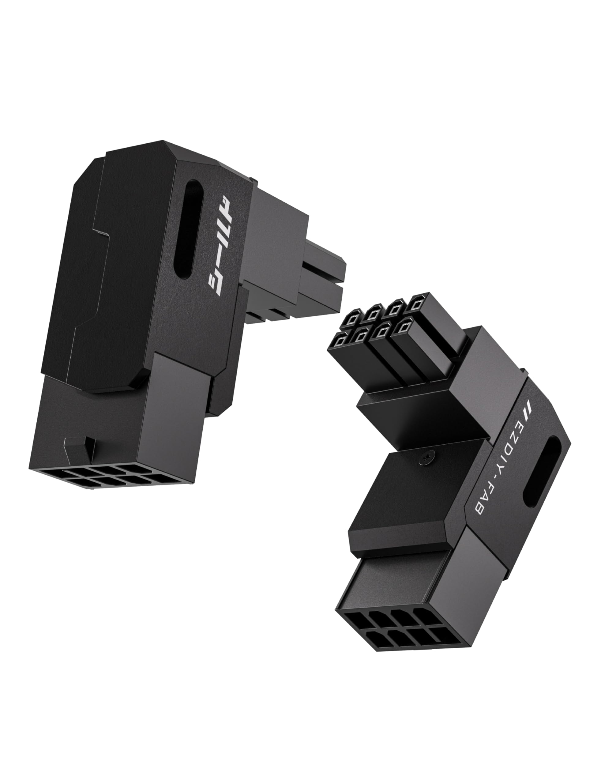 EZDIY-FAB Shield Serie 8-Pin PCIe GPU Power Adapter,90-Grad-Winkelstecker,Aluminium Design für Grafikkarten-Standard Typ,Schwarz-2 Pack STD-Schwarz Angebot bei HelloDeals