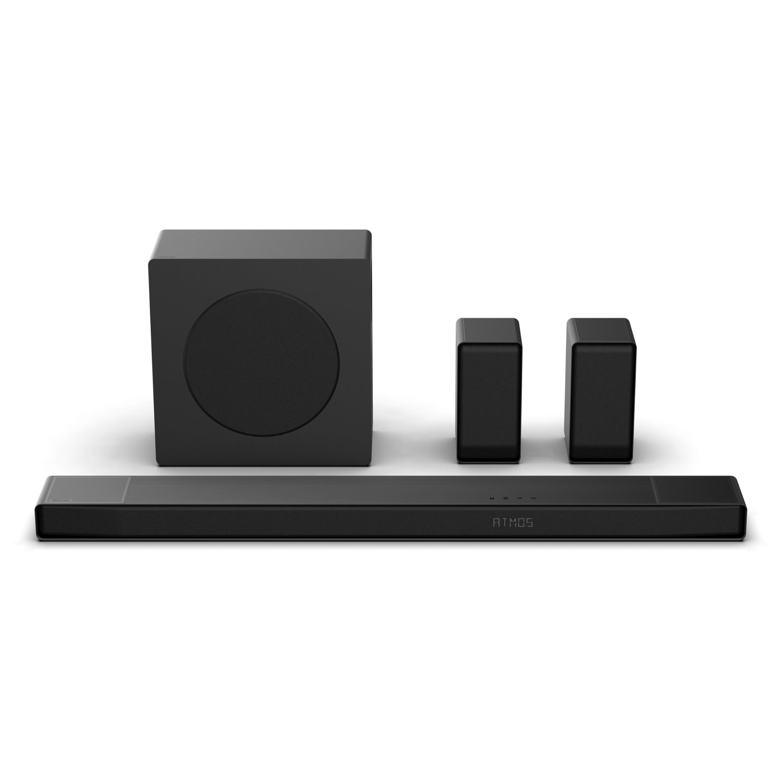 Hisense AX5140Q Soundbar 5.1.4, 600 W, 13 Lautsprecher, Subwoofer, kabellose Rücklautsprecher, automatische Raumkalibrierung, Dolby Atmos, DTS-X, Hi-Concerto, EZPLAY 3.0, Game Pro Angebot bei HelloDeals