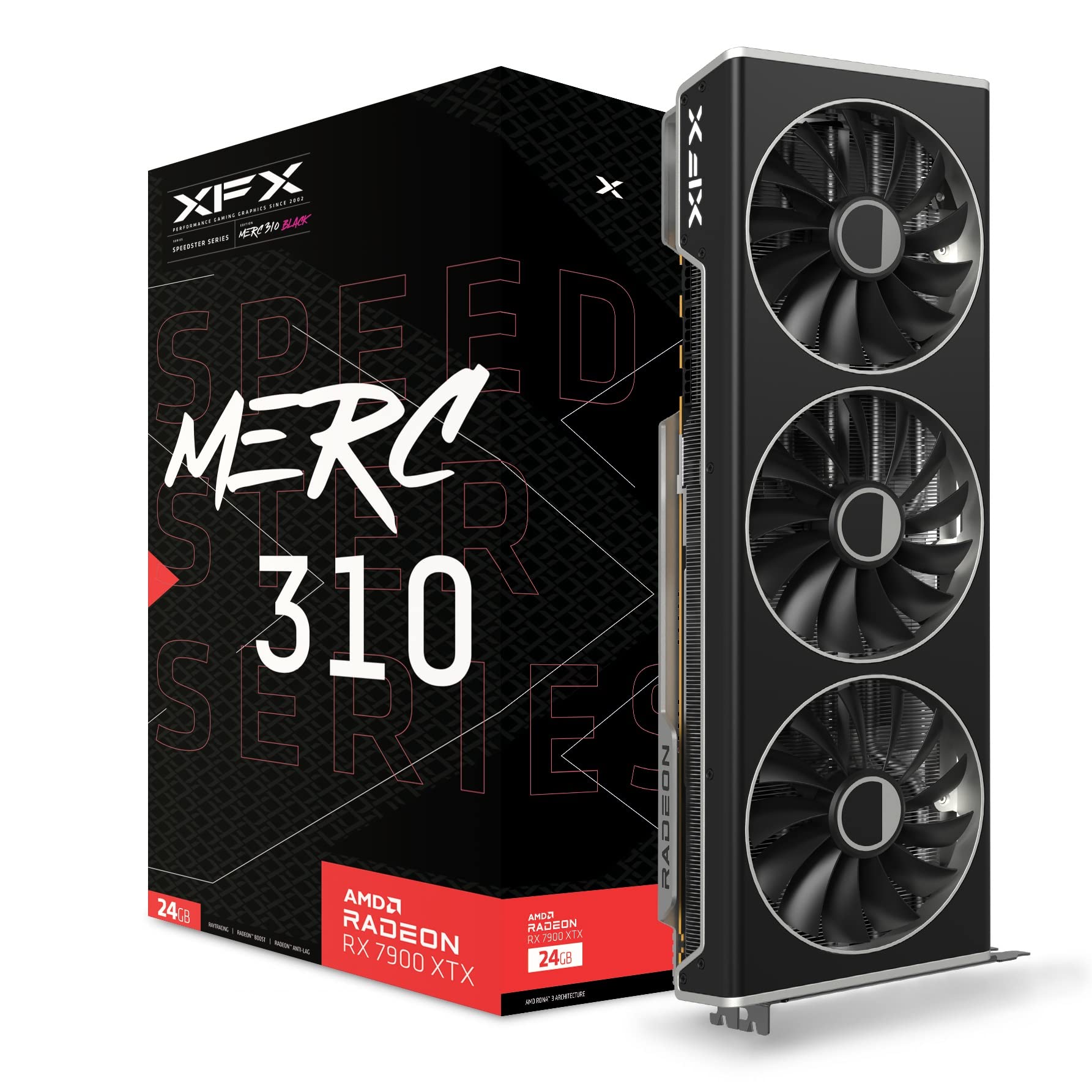 XFX Speedster MERC310 AMD Radeon™ RX 7900XTX Black Gaming Grafikkarte 24 GB GDDR6, AMD RDNA™ 3 (RX-79XMERCB9) RX 7900 XTX Schwarz Angebot bei HelloDeals