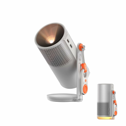 XGIMI MoGo 4 Mini Beamer mit Akku – Smart Outdoor Heimkino mit Google TV & Netflix, 360° Ständer, 2,5h Laufzeit, 2×6W Harman Kardon, inkl. magnetischem Filter Angebot bei HelloDeals