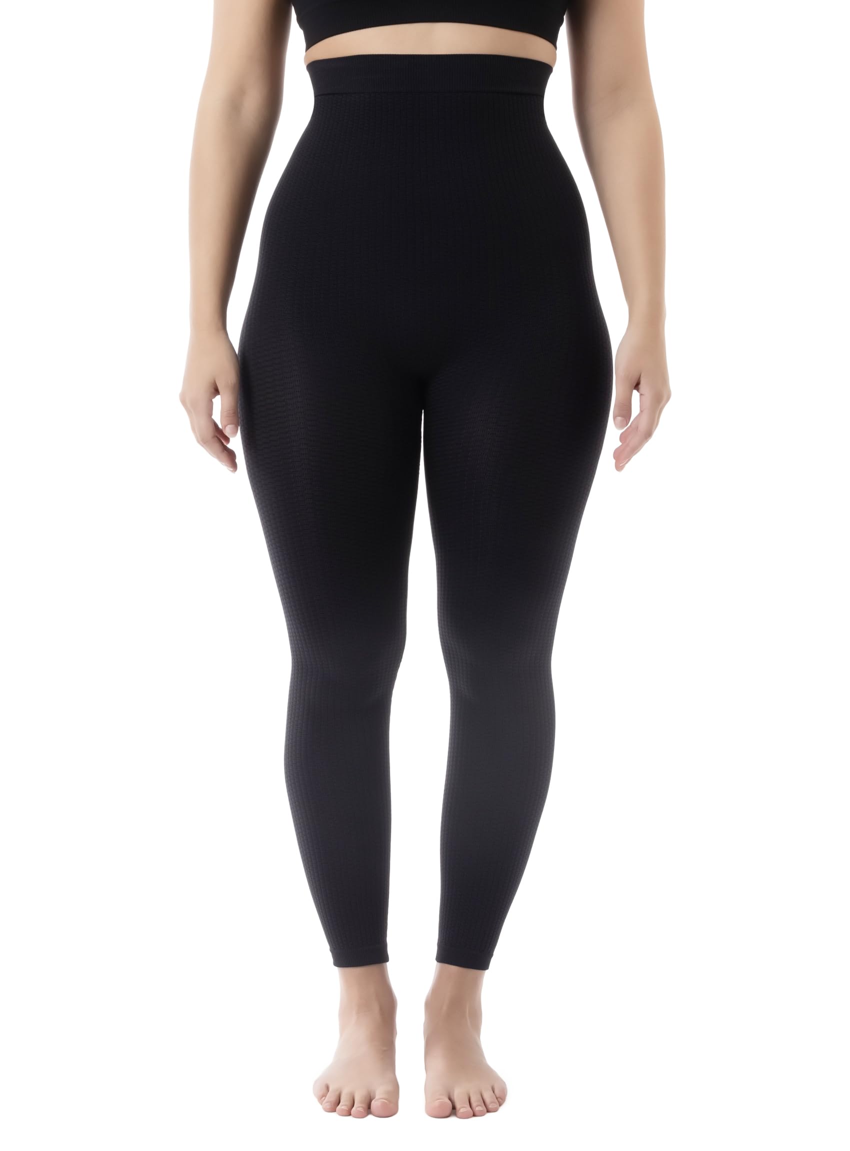 FarmaCell 133 Massierende Leggings hohe Taille Anti Cellulite L-XL Schwarz Angebot bei HelloDeals