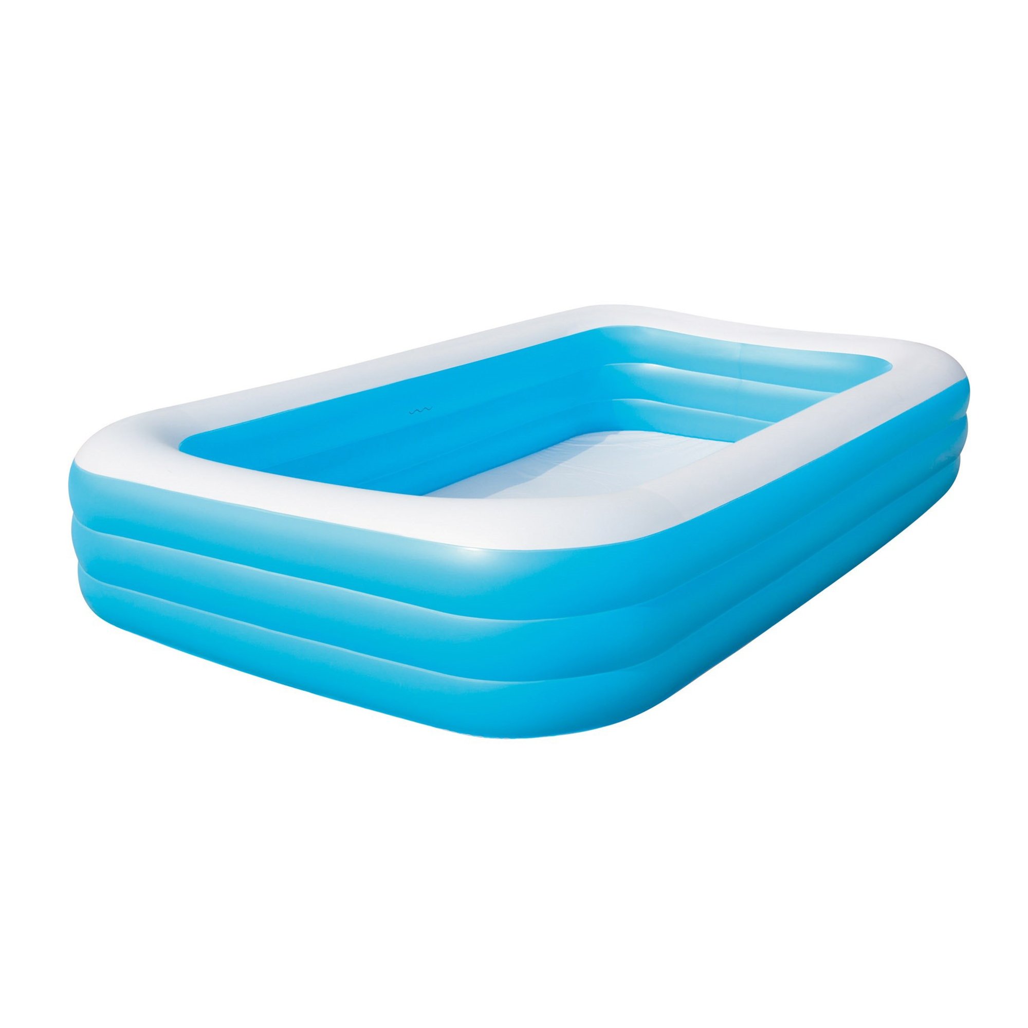 Bestway 54009 Deluxe Rechteckiger Familien-Pool, 305 x 183 x 56 cm, Blau Angebot bei HelloDeals