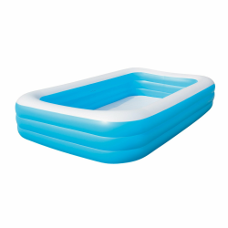 Bestway 54009 Deluxe Rechteckiger Familien-Pool, 305 x 183 x 56 cm, Blau Angebot bei HelloDeals