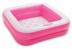 Intex Spielkiste, Swimming Pool, aufblasbar, quadratisch, für Babys und Kleinkinder, 57100 Rosa 57100 Angebot bei HelloDeals