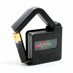 Batterietester für alle Batteriearten, Kompatibel mit AAA, AA, C, D, N, 9V und 1,5V Knopfzellen, Batterie Messgerät, Batterieprüfgerät, Batterieprüfgerät mit Anzeige, Batterie Testgerät, Schwarz Angebot bei HelloDeals
