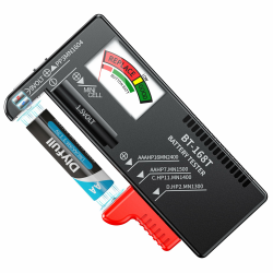 Dlyfull Batterietester Pro mit Magnet-Halterung gegen Herausfallen – Batterie Tester für AA, AAA, C, D, 9V & 1.5V Knopfzellen – Präzises Batterieprüfgerät ohne Strom Angebot bei HelloDeals