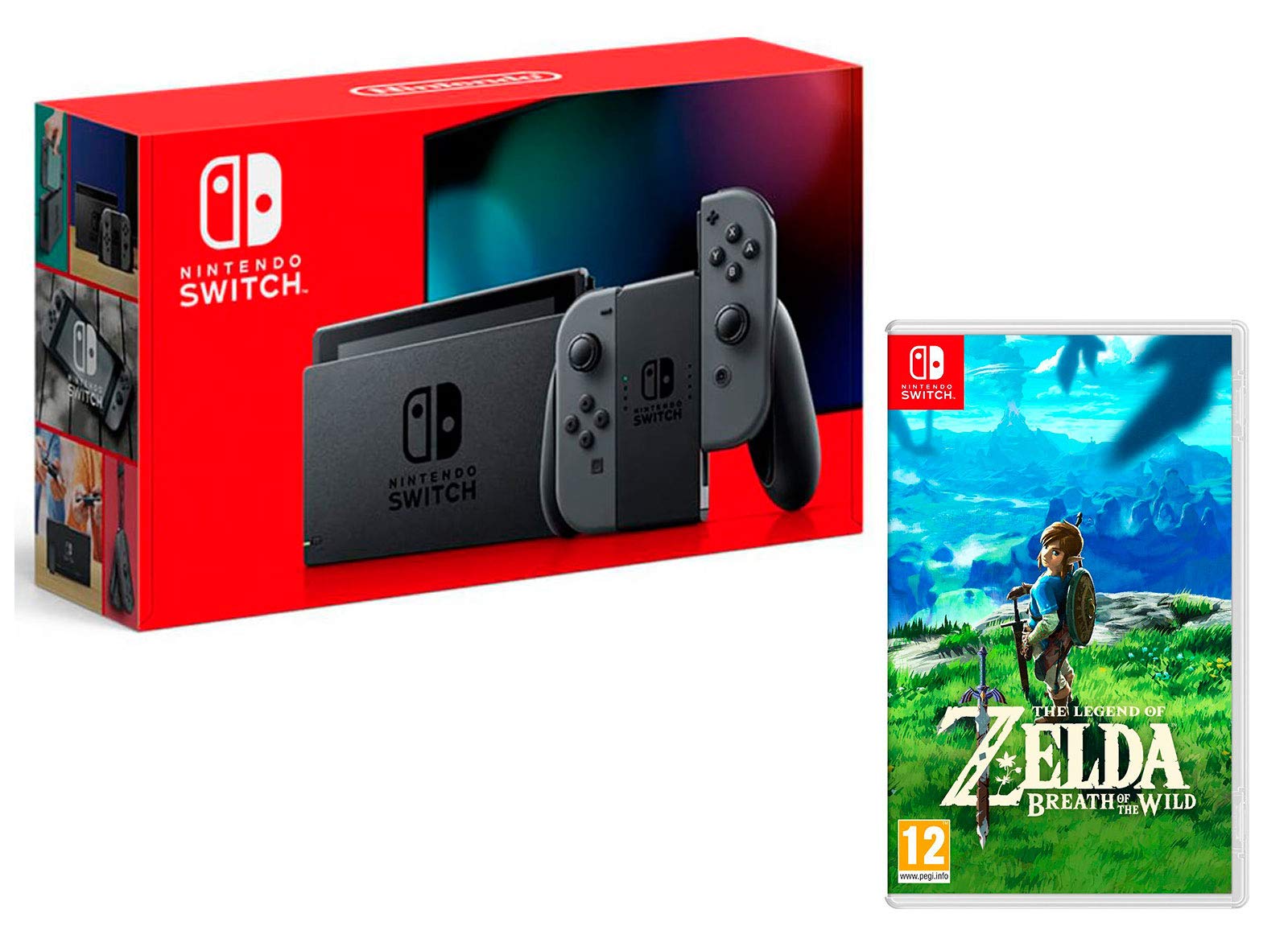 Nintendo Switch 32Gb Grau + The Legend of Zelda: Breath of the Wild Grau 32Gb Grau + The Legend of Zelda: Breath of the Wild Angebot bei HelloDeals