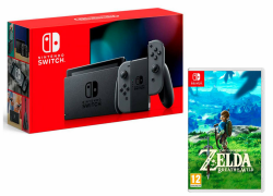Nintendo Switch 32Gb Grau + The Legend of Zelda: Breath of the Wild Grau 32Gb Grau + The Legend of Zelda: Breath of the Wild Angebot bei HelloDeals