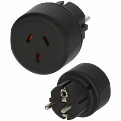 Brennenstuhl Reisestecker/Reiseadapter (Reise-Steckdosenadapter für: Euro Steckdose und Australien, China Stecker) schwarz Angebot bei HelloDeals