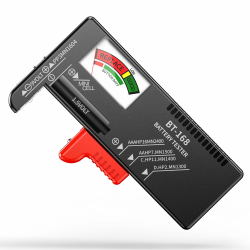 Dlyfull Batterietester – Batterie Tester für AA, AAA, C, D, 9V & 1.5V Knopfzellen – Akku Tester & Batterieprüfgerät ohne Strom – Präzises Batterie Messgerät für Haushalt & Profi Angebot bei HelloDeals