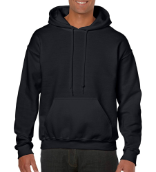 GILDAN Herren Kapuzenpullover Adult 50/50. Hooded Sweat/18500, Einfarbig XL Schwarz (Black) Angebot bei HelloDeals