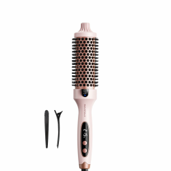 Wavytalk Thermobürste, Thermal Brush Blowout Boost Ionische Lockenbürste, Macht Haar Glatt und Glänzend, 5 Temperaturstufen, Haar schonend, 38mm Fass, Doppelspannung, Eurostecker, Sakura Rosa Sakura Pink Angebot bei HelloDeals