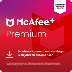 McAfee+Premium Einzelplatz 2025 (unbegrenzte Anzahl von Geräten) | 12 Monate | VPN, Virenschutz, Kennwort-Manager, Kindersicherung | 1-Jahres-Abonnement mit automatischer Verlängerung | Download Digital Download 12 Monate Unbegrenzte Anzahl an Geräten Angebot bei HelloDeals
