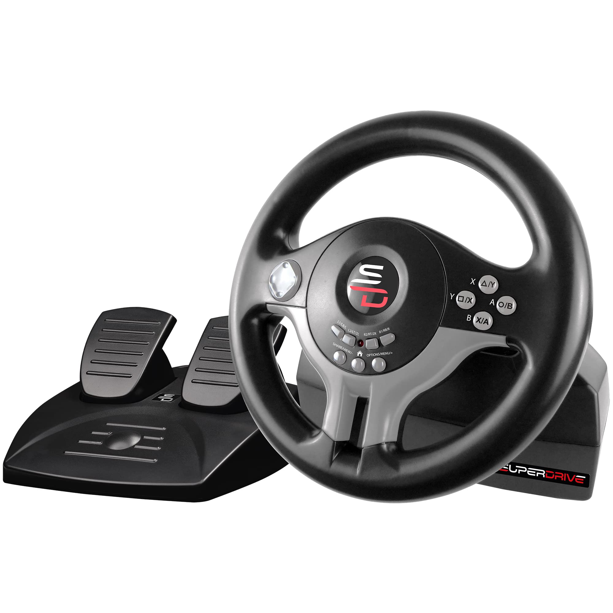 SUBSONIC-Superdrive - Rennlenkrad/Lenkrad Driving Wheel SV250 mit pedalen und Schaltpaddles für Switch 2 - Switch - PS4 - Xbox SErie X - Xbox One Angebot bei HelloDeals