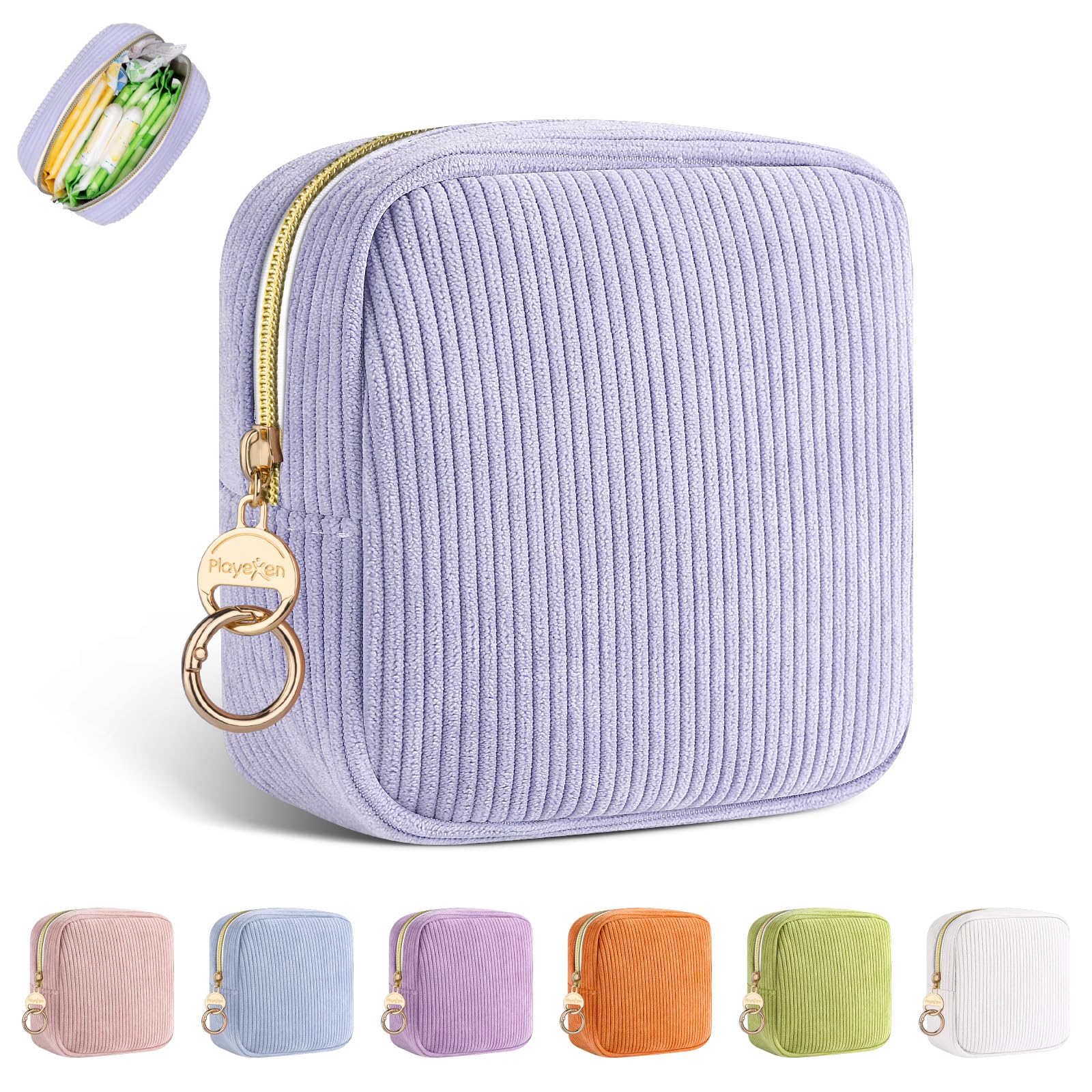 Tampon Aufbewahrung Binden Hygienebeutel für Damenbinden Aufbewahrungstasche Perioden Tasche mit Reißverschluss Organizer Stilleinlagen Damen Tampons BindenDamen Geschenke für Mädchen(Lila) 1pc-lila Angebot bei HelloDeals