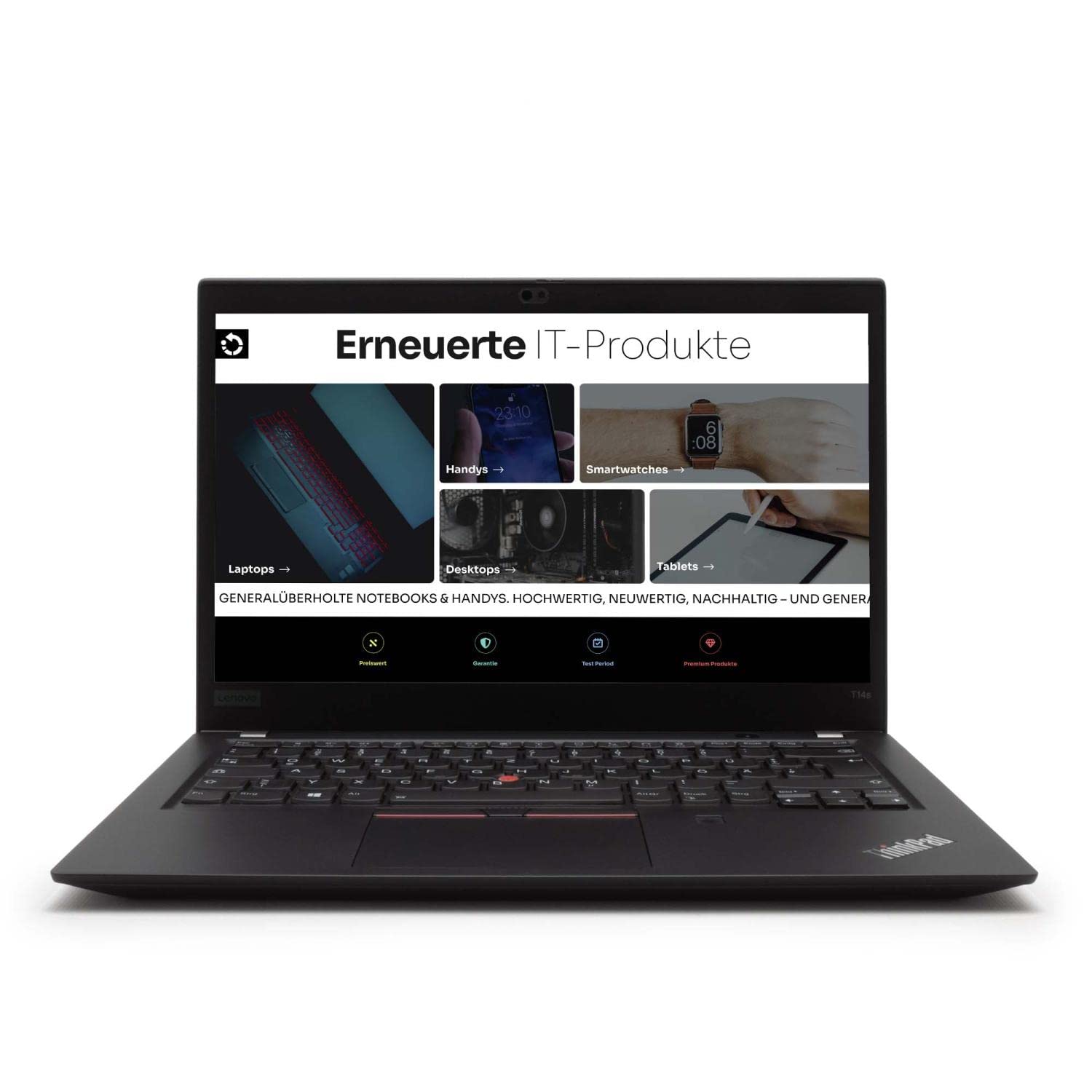 Lenovo ThinkPad T14s G1 Laptop | 14 Zoll | 1920 x 1080 | Intel Core i7-10610U | 16 GB DDR4 RAM | 512 GB NVMe | DE-QWERTZ | Windows 11 Pro | 1 Jahr Garantie | (Generalüberholt) i7-10610U - FHD - 16 GB - 512 GB - DE-QWERTZ Angebot bei HelloDeals