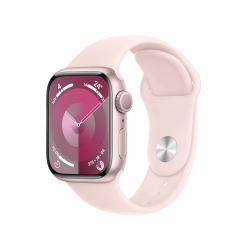 Apple Watch Series 9 (GPS, 41mm) - Aluminiumgehäuse Rosé mit Sportarmband Rosé, S/M (Generalüberholt) Rosé 41mm-GPS Angebot bei HelloDeals