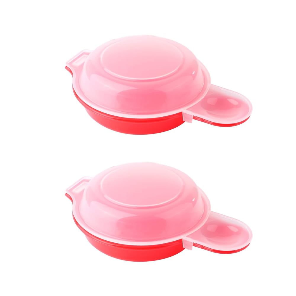 Eierkocher für die Mikrowelle, 2 Stück, Mikrowellen-Eierkocher, PP, einfach, schnell, Hamburg, Omelett-Hersteller, Kochwerkzeug mit transparentem Deckel für die Küche Angebot bei HelloDeals