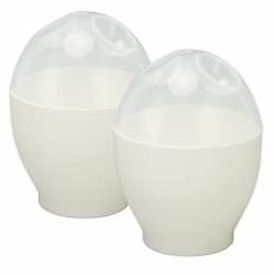 ZPSHYD 2PCS Mikrowelle Eierkocher Maker Wilderer Leichte, Mikrowellen und Wilderer, Tragbarer Mini Ei Schnellkochbecher für Das Frühstück in Der Küche Langlebiges ABS Set Angebot bei HelloDeals