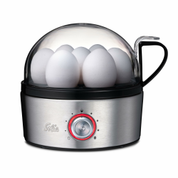 Solis Egg Boiler & More 8272 – Multifunktionaler Eierkocher & Dampfgarer aus Edelstahl, für bis zu 7 Eier, Härtegradeinstellung, LED-Kontrolle, akustisches Signal, sicher & leicht zu reinigen Angebot bei HelloDeals