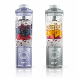 Ninja Blast Max Tragbarer Mixer/Blender/Smoothie Maker, 570 ml, wiederaufladbar, Mixbecher & auslaufsicherer Deckel, 3 Funktionen, Smoothies, Proteinshakes, Lavendel/Silber BC251EULS Lavendel & Silber Exklusives Bundle Angebot bei HelloDeals