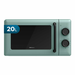 Cecotec Mechanische Mikrowelle mit Grill 20L Proclean 3110 Grün. 700W in 6 Stufen und 800W Grill, Auftaumodus, Garzeit-Endsignal, Innenleuchte, 30-Minuten-Timer, Grünes Design Grün Manuelle | Grill Angebot bei HelloDeals