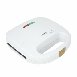 JOCCA Sandwichtoaster für 2 Scheiben, Toaster aus der Nature-Linie, antihaftbeschichtete Grillplatten, leuchtende Indikatoren, Sandwiches und mehr Mahlzeiten, modernes Finish in Holzoptik (weiß) Angebot bei HelloDeals