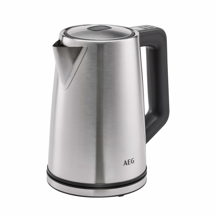 AEG Wasserkocher Deli 5, 2400 Watt, 5 Einstellbare Temperaturstufen, 1,7 l, 3-fache Automatische Sicherheitsabschaltung, Anti-Tropf- und Warmhaltefunktion, Einhand-Deckelöffnung, Edelstahl, K5-1-6ST Edelstahl Wasserkocher Angebot bei HelloDeals