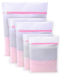 Wäschenetz für Waschmaschine-Mesh Wäschesäcke für Waschmaschine Wäschenetz Wäschetasche Wäschebeutel Laundry Bag für BH, Reise, Schuhe, Koffer, Socken, Unterwäsche, Babykleidung,Wash Bag - 5-Set Wäschesack 5 Stück-rosa Angebot bei HelloDeals