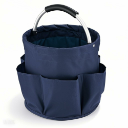 Universal Reinigungs-Caddy,Reinigungs-Caddy-Organizer,Reinigungstasche Putzmittel Organizer,Faltbare Werkzeugkorb Tasche,Tragbar mit Griff und sechs Tasche für Innenbereich,Garten,Badezimmer Blau Angebot bei HelloDeals