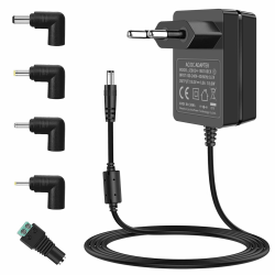 18V 1A Netzteil EU Stecker AC 100V–240V auf DC 18Volt 18W Netzadapter geeignet für Eingangsgeräte DC 18 V 100 mA–1000 mA 0,5 A 0,75 A 1 A (kein 18V Batterieladegerät). Angebot bei HelloDeals
