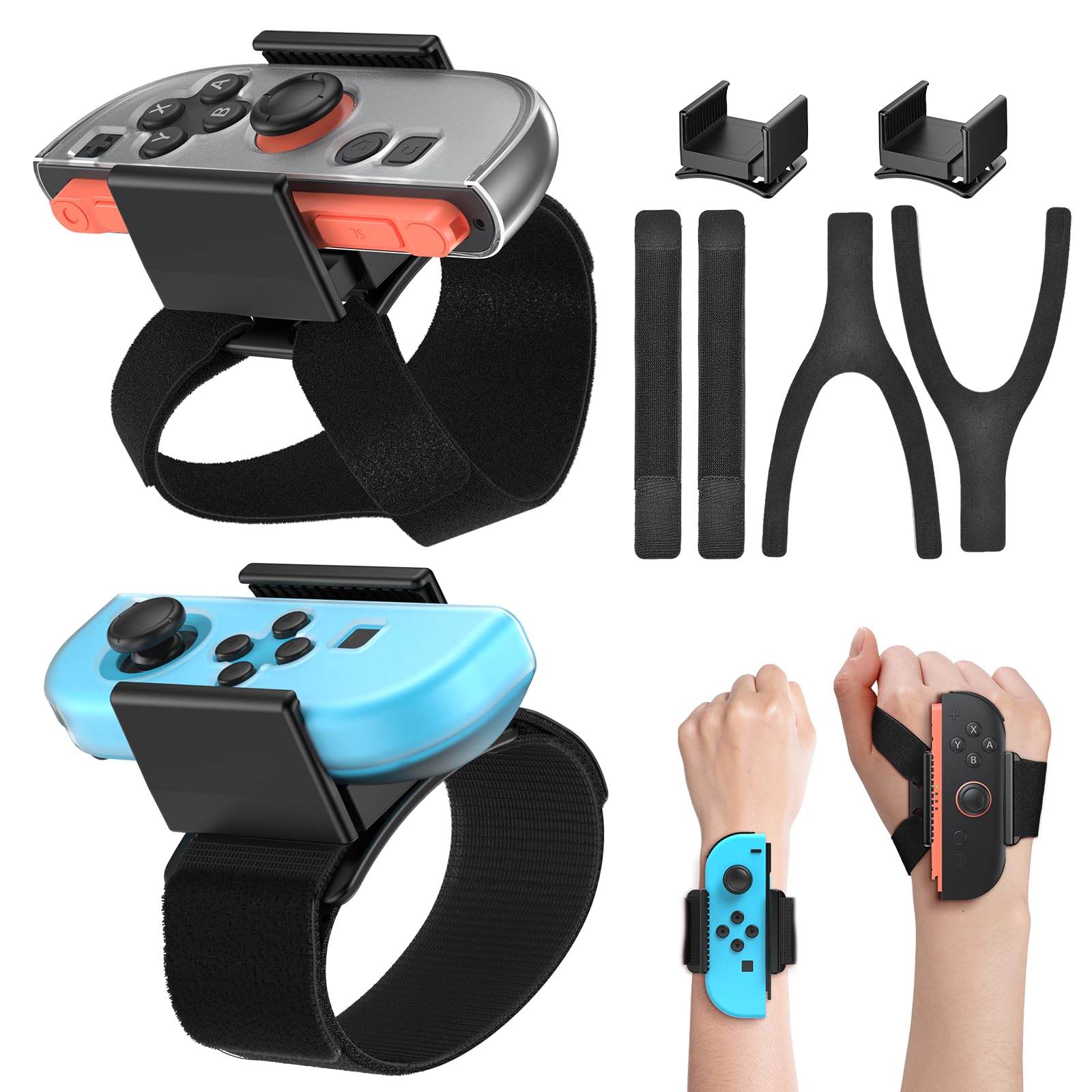 [6 in 1 - Switch 2/1] Armband für Switch Just Dance 2026/2025/2024, für Nintendo Switch 2/1/Switch OLED Joy-Con Controller, Handriemen für Zumba Burn It Up, Schutzhülle-kompatibel und Verstellbar Angebot bei HelloDeals