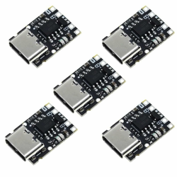 RUNCCI-YUN 5pcs TP4057 USB C Lithium Batterie Ladeplatine 1A 3,7V mit Schutz USB C Li-Ion Akku Ladeplatine Angebot bei HelloDeals