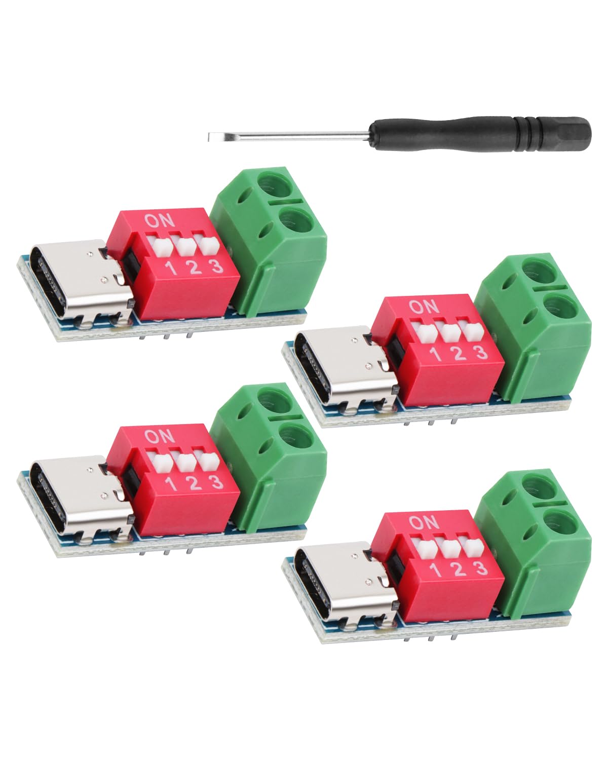 RIIEYOCA USB-C PD Trigger Board Modul, 5V-20V PD/QC Fast Charge Decoy Modul - DIY Powerbank, Laptop-Netzteil, Spannungsversorgung Testprojekte (4 Stück) Angebot bei HelloDeals