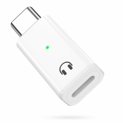 MoKo Lightning auf USB-C Audio Adapter, USB C auf Lightning Kopfhörer Adapter für iPhone Air 17 16 16e 15 Pro Max Plus, iPad Air/Pro, MacBook, Nicht zum Lade/Daten, Weiß Weiß 1 Stück Angebot bei HelloDeals