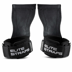 Fitgriff® Elite Straps 2.0 - Zughilfen mit Gummi-Pad für Krafttraining - Bodybuilding, Fitness, Gym - Lifting Straps - für Frauen und Männer Schwarz S/M Angebot bei HelloDeals
