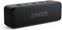 Anker SoundCore 2 Bluetooth Lautsprecher, Enormer Bass mit Dualen Bass-Treibern, 24h Akku, Verbesserter IPX7 Wasserschutz, Kabelloser Lautsprecher(Generalüberholt) Schwarz Angebot bei HelloDeals