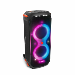 JBL PartyBox 710 - Schwarz – Trag - und rollbarer Bluetooth Party-Lautsprecher mit Lichteffekten – Spritzwassergeschützte, mobile Musikbox Angebot bei HelloDeals