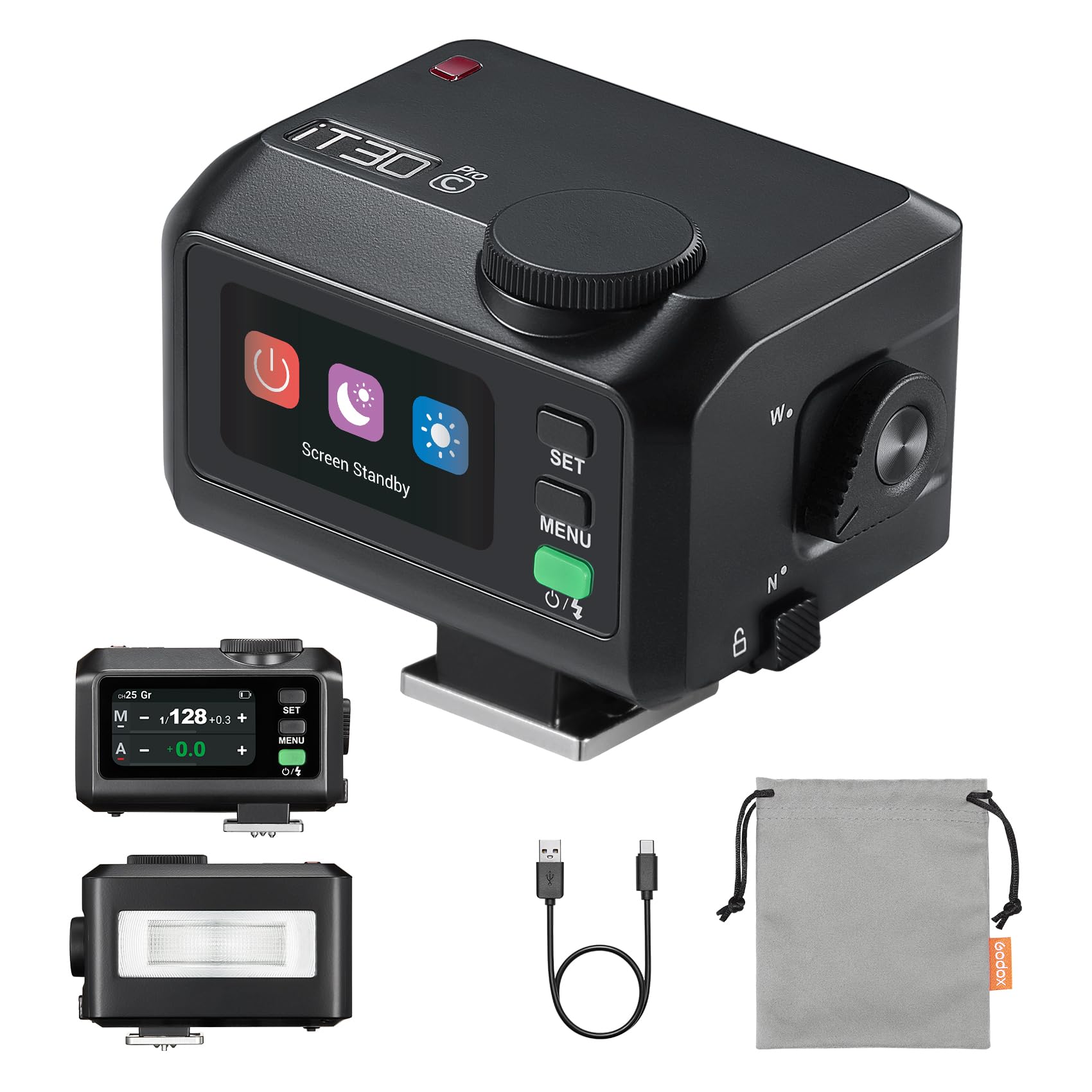 GODOX iT30Pro C TTL Kamera Flash Speedlite für Canon Kameras, iT30ProC iFlash Taschenflash GN15 2,4 GHz HSS 1/8000s, 1,5s Recyclezeit, 7,4V 900mAh Li-Ionen-Akku, Einbaudiffusor (Schwarz) iT30Pro C -Canon Schwarz Angebot bei HelloDeals