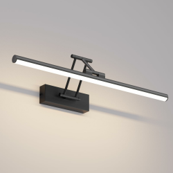 Klighten LED Spiegellampe Bad 50cm,Drehung Spiegellampen Spiegel für bad IP44, Spiegelleuchte Badezimmer 16W 1200LM,LED Badspiegelleuchten Badezimmerspiegel,Naturweiß 4000K,Schwarz Schwarz 50cm Angebot bei HelloDeals