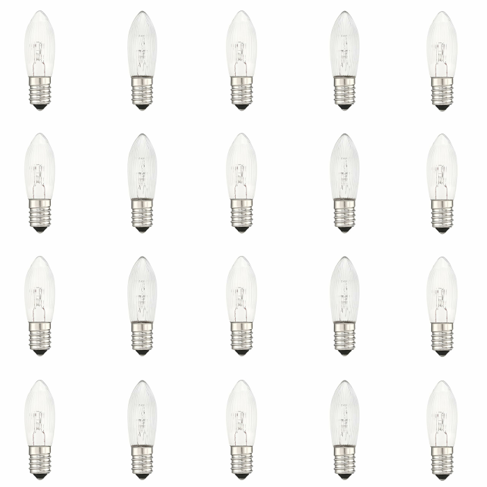 20 Stück AC E10 34V 3W 2700K Ersatzbirnen Glühbirnen Topkerze Für Schwippbögen,Lichtbögen und Lichterketten (34V) Angebot bei HelloDeals
