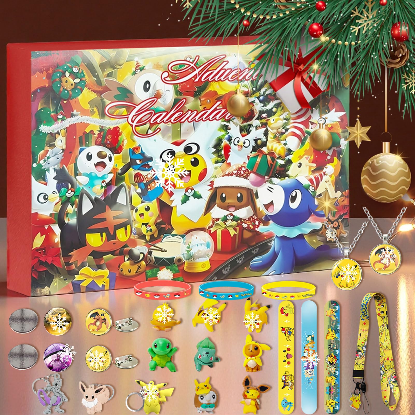 Adventskalender 2025,24 Überraschungen Figuren,Weihnachtskalender Geschenk Idee,Weihnachts-Adventskalender Stil 2 Angebot bei HelloDeals