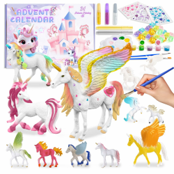 Adventskalender 2025 Kinder, Einhorn Adventskalender Mädchen, Malset für Kinder Einhorn, Kreativ Advents-kalender Set für Kind-er, Weihnachtsgeschenke für Mädchen Advents-kalender 4 5 6 7 8 9 10 jahre Angebot bei HelloDeals