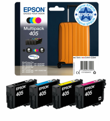 Epson Orginal 405 Tinte Koffer Multipack 4-farbig Standard WF-3820DWF WF-3825DWF WF-4820DWF WF-4825DWF WF-4830DTWF WF-7830DTWF WF-7835DTWF WF-7840DTWF DURABrite Ultra Ink, ReadyPrint Flex-Tintentarife Multipack Standard Multipack Angebot bei HelloDeals